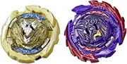 Hasbro Beyblade Burst QuadDrive, Pack of 2 Competition Spinners Berserk Balderov B7 and Cyclone Belfyre B7, Toy for Kids, Ages 8 and Up