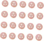 Hohopeti 20pcs Mini Wood Pulleys DIY Ship Model Accessories for Boys and Girls Wooden Craft Pulley Wooden Sticks