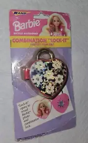 Vintage Barbie Bicycle Accessory. COMBINATION Lock