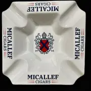 Micallef Cigars Ceramic Ash Tray Large Great Condition