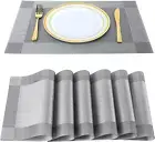 Placemats,Table Place Mats for Kitchen Dining, Heat-Resistant Anti-Skid Stain Wa