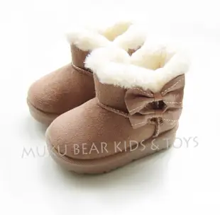 。MUKU BEAR。日本男女小童鞋 雪靴 加厚防滑 保暖【現貨】