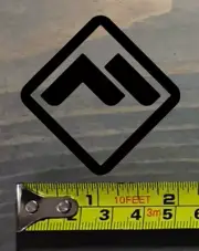 Powder Mountain Sticker Decal 2" Ski Snowboard Resort Utah Alta Solitude Black
