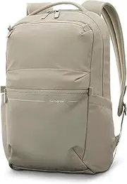 [Samsonite] Better Than Basic Backpack - Effortless Organization With Dedicated Laptop Compartment, Quick Stash Front Pockets, StackIt™ Strap, and Lightweight Breathable Airmesh - Limestone Grey