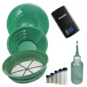 JP4G 1/2" Large Gold Classifier Screen & Gold Pan Panning Kit
