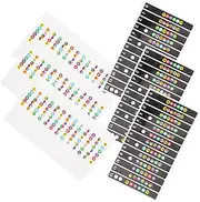 CATIEBYE 6 Pack Guitar Fretboard Labels Stickers Labels for Boys and Girls for Guitar for Learning Scale Assorted Colors
