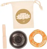 1 Set Singing Bowl Set with Mallet Mat and Bag Multi Function Sound Bowl for Meditation and Relaxation for Buddhist Practices and Mindfulness