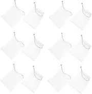 FOMIYES Superior Soap Mesh Bag 30pcs Drawstring Soap Pouch Lightweight Portable for Travel