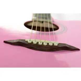 【嘟嘟牛奶糖】台灣現貨 40吋粉紅色木吉他