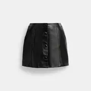 Patent Leather Mini Skirt