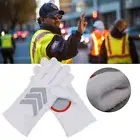 Thicken Traffic Command Gloves Riding Reflective Strips Mittens