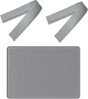 3X Fireproof Stove Cover Covers Heat Resistant Glass/Ceramic Cooktop Protector with 2 Silicone Gap Covers 21Inch, Grey