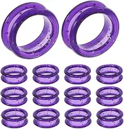 GANAZONO 20pcs Hairdressing Scissors Ring Finger Scissors Shear Grips Inserts Pet Shear Inserts Pet Scissor Ring Silicone Finger Protector Scissor Accessories Silica Gel Purple