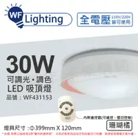 在飛比找松果購物優惠-【舞光】 LED 30W 可調光可調色 全電壓 遙控器/可壁