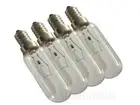 4 X Electrolux Bottom Mount Fridge Lamp Light Bulb Globe