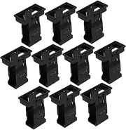 10pcs Circuit Breaker Bracket Small Circuit Breaker Fixed Bracket Concealed Mounting Bracket Circuit Breaker Mounting Frame Circuit Breaker Mounting Plate Buckle Black Plastic