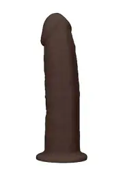 RealRock - Silicone Dildo 7.5 Inch Brown