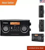 BK AM/FM Portable Radio with Digital Tuning and RDS Black