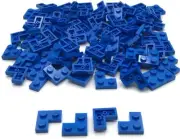 Lego 100 New Blue Plates 2 x 2 Corner Parts