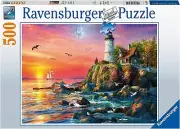 Ravensburger Lighthouse at Sunset 500 Piece Jigsaw Puzzle for Adults - 16581...