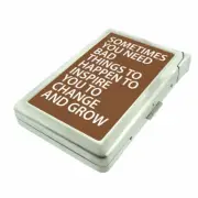 Bad Things Em1 Cigarette Case with Built in Lighter Metal Wallet