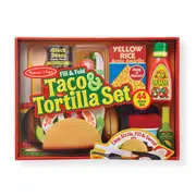 Melissa & Doug Fill & Fold Taco & Tortilla Set Kids/Childrens Play Toy 3+