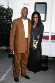 Shaquille O'Neal & Whoopi Goldberg at MTV Music Awards at Univ 1993 Old Photo 1