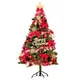 摩達客台製4尺/4呎(120cm)豪華型裝飾綠色聖誕樹/火焰金白大雪花紅果球系全套飾品組不含燈/本島 (5折)