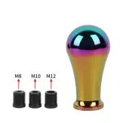 Universal Neo Chrome Aluminum Racing Manual Gear Shifter Shift Knob Lever Head