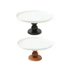 Footed Cake Stand 8 inch Pedestal Serving Platter for Bread Cookies Parties