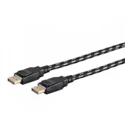 Monoprice 37919 MONOPRICE BRAIDED DISPLAYPORT 1.4 CABLE_ 3FT_ GRAY