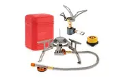 Lixada 3000W Portable Camping Cookware Set Folding Mini Pocket Stove Camping Gas Stove Split Burner with Gas Conversion Head Adapter