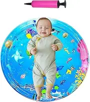 Water Mat for Cats - Pet Water Bed Cat Play Mat | Inflatable Cooling Pad with Pump, Interactive Animals Bed for Puppy Toddler Floor Sofa Balcony Backyard