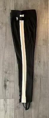 NeWT! Dolce and Gabbana Zebra Head Black Stretch Cady Stirrup Pants Size 44(6)