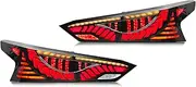 Brilluxa LED Tail Lights, Rear Signal Assembly, Compatible with Altima 2019‑2022, Streamer Turn Indicator, Dynamic Welcome Light Module