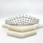 Sparkling Bridal Crown with Diamonds and Pearls, never worn perfect condition