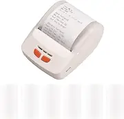 Receipt Printer Portable 58mm Mobile Thermal Printer Wireless BT Mini Bill Ticket Printing Compatible with Android iOS Windows with 6 Thermal s for Restaurant Supermarket Retail
