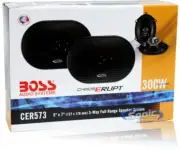 5x7 3 Way Speaker Pair 300 Watts Boss Audio CER573 Speaker Pair