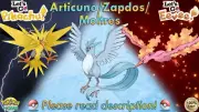 ⭐Shiny/Non-shiny Articuno/Zapdos/Moltres 6IV XL⭐Let's Go Pikachu/Eevee (Legal)