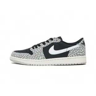 【NIKE 耐吉】Air Jordan 1 Retro Low OG GS 黑灰 爆裂紋 大童(CZ0858-001)