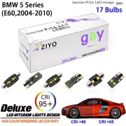 17pc LED Interior Light Upgrade for BMW 5 Series E60 2003-2010 White Light Bulbs (for: BMW)