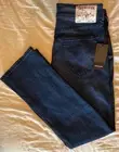 NWT True Religion Jeans Mens 30x34 Ricky SN Straight Red Stitch Dark Indigo Blue