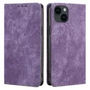 For iPhone 15 Plus RFID Blocking Leather Wallet Phone Case ic Anti-drop Stand Cover