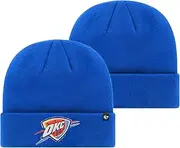 47 NBA Unisex-Adult Primary Logo Cuffed Knit Primary Logo Team Color Beanie Hat Cold Weather Hat, One Size