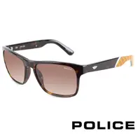 在飛比找momo購物網優惠-【POLICE】百搭義大利品牌造型鏡腳太陽眼鏡(琥珀 POS