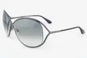 Tom Ford MIRANDA 130 08B Shiny Gunmetal / Gray Gradient Sunglasses TF130 08B