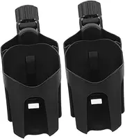 Generic 2pcs Cup Holder Cup Holder for Stroller Stroller Organizer Bike Accessories Rolling Cart Accessories Black Abs Plastic