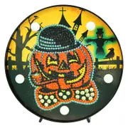 DIY Diamond Painting with LED Night Light for Halloween Home Bedside Decor