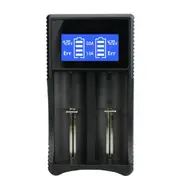 Universal 18650 26650 Smart LCD Dual Battery Charger for 18490/18350/17670/17500/16340 RCR123/14500/10440/A/AA/AAA