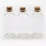 New 30ml Craft Small Clear Glass Bottles Jar w Cork lid Craft Organize Bulk